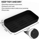 Amber Glass Soap Dispenser Set with Tray