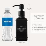 VIMERPA Vintage Glass Soap Dispenser Set, 2 Pack