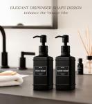 VIMERPA Vintage Glass Soap Dispenser Set, 2 Pack