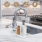 Luxspire 8x4 Inch White Marble Bathroom Tray