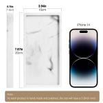 Luxspire 8x4 Inch White Marble Bathroom Tray