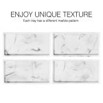 Luxspire 8x4 Inch White Marble Bathroom Tray