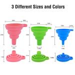 Collapsible Silicone Funnel Set for Easy Filling