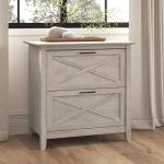 Washed Gray 2 Drawer Lateral File Cabinet