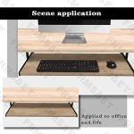 Adjustable Wood Keyboard Drawer Tray Under Desk
