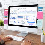 2-Pack Computer Monitor Memo Boards for Desk