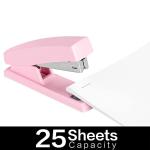 Pink Desktop Stapler with 640 Staples