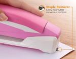 Bostitch Pink Spring-Powered Desktop Stapler, 20 Sheets
