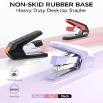 MARSROCK Easy-Load Heavy Duty Stapler, Purple