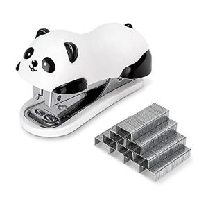 Cute Mini Panda Stapler with Staple Remover