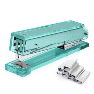 Aesthetic Green Acrylic Stapler for Modern Offices