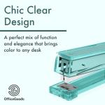Aesthetic Green Acrylic Stapler for Modern Offices