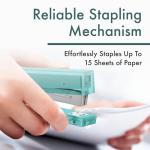 Aesthetic Green Acrylic Stapler for Modern Offices