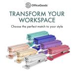 Aesthetic Green Acrylic Stapler for Modern Offices