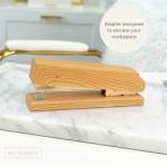 Cute Vintage Wood Grain Acrylic Stapler