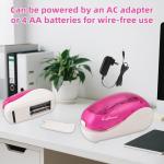 Pink Electric Stapler with 2000 Staples and Remover
