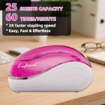 Pink Electric Stapler with 2000 Staples and Remover