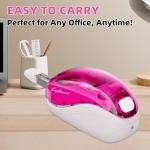 Pink Electric Stapler with 2000 Staples and Remover