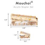 Gold Leaf Acrylic Stapler and Staple Remover Set