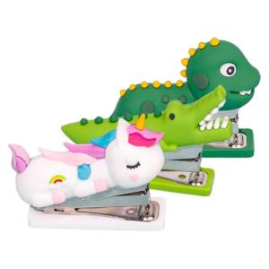 Cute Mini Staplers Set - Crocodile & Dinosaur