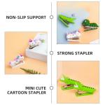 Cute Mini Staplers Set - Crocodile & Dinosaur