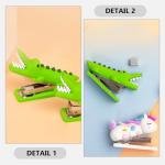 Cute Mini Staplers Set - Crocodile & Dinosaur