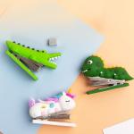 Cute Mini Staplers Set - Crocodile & Dinosaur