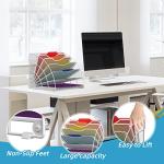 Fan Shaped Desk File Organizer with 6 Compartments