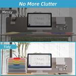 Fan Shaped Desk File Organizer with 6 Compartments