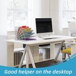 Fan Shaped Desk File Organizer with 6 Compartments