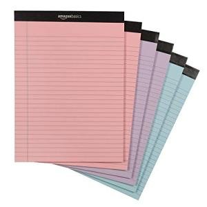 Amazon Basics Perforated Lined Note Pads, 6-Pack