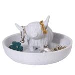 Highland Cow Ring Holder with Circular Dish