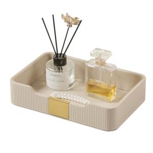 PU Leather Valet Tray for Keys and Wallets