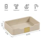 PU Leather Valet Tray for Keys and Wallets