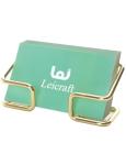 Cute Golden Metal Business Card Holder for Desk