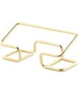 Cute Golden Metal Business Card Holder for Desk