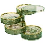 Rotating 4-Layer Clear Jewelry Organizer Box