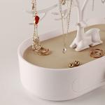Antlers Jewelry Display Stand with Drawer and Crystal Handle