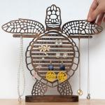 Unique Turtle Jewelry Organizer Stand with Display