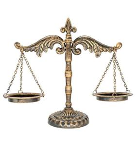 Vintage Metal Libra Jewelry Display and Organizer