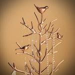 Retro Tree Jewelry Rack with Wooden Tray