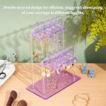 Double-Tier Acrylic Earring Holder with Mini Hangers