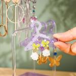 Double-Tier Acrylic Earring Holder with Mini Hangers