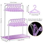 Double-Tier Acrylic Earring Holder with Mini Hangers
