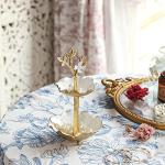 Gold Metal Tree Jewelry Holder with Ring Tray