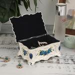 Vintage Metal Jewelry Box Organizer for Women