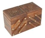 Wooden Jewelry Box - Stylish Organizer for Girls