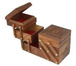 Wooden Jewelry Box - Stylish Organizer for Girls