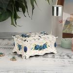 Vintage Metal Jewelry Box Organizer for Women