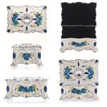 Vintage Metal Jewelry Box Organizer for Women